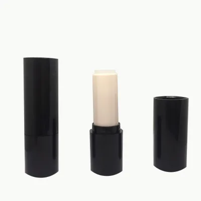 Empty Lipstick Tube Packaging Gloss Black Blank Lipstick case Plastic Lipstick Container Refillable Lipstick Tube