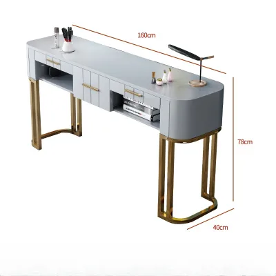 Simple Modern One-double Person Manicure Table Workbench Manicure Table and Chair Set