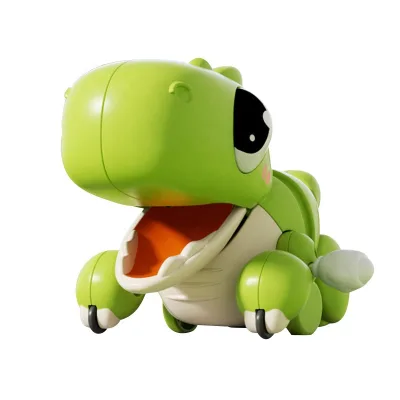 LEZA BABY Baby Toys Wind-up Dinosaur Toy Cute Cartoon Walking Toy for Toddlers Kids Interactive Educational Sensory Play Toy