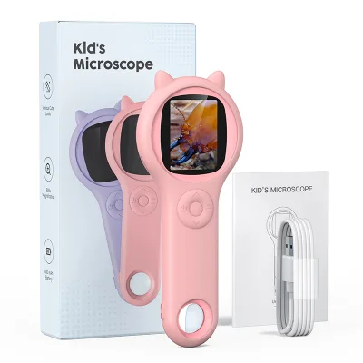 ANESOK355 2.0 Inch Digital Magnifier Microscope Industrial Optical Lens Jewelry Inspection Led Microscope Light for Electronics