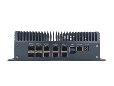 EVUC Fanless Firewall Router Intel Atom C3958 4*10G SFP+ Industrial Mini PC Network Security Appliance Wired Wireless VPN
