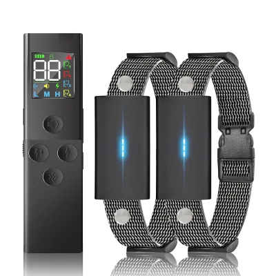 New Rechargeable Anti-Barking Dog Collar with Remote Control Custom Plastic Anti Bark Collar