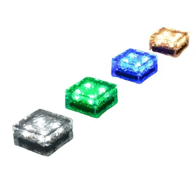 Wine Glass Fluorescent Block Flashing LED Colorful Glowing LED Ice Cubes for Halloween Party Garden