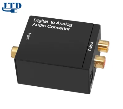 Hot Sale Analog R/L Audio to Digital to Analog Audio Converter Coaxial or Toslink Digital Audio Signals to Analog