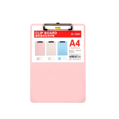 Custom Plastic Clipboards Standard A4 Letter Size Multi Color Clipboards for Classroom ,Students, Kid,Woman