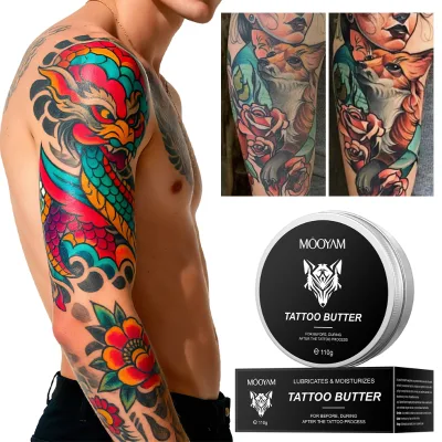 Tattoo Aftercare Balm 110g Multi Purpose Skin Repair for Tattoo Healing Scar Reduction and Moisturization