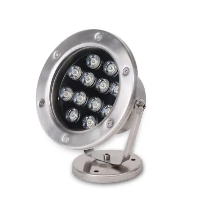For Eruptive Fountain and Piazza AC/DC24V Low Volt Input Waterproof IP68 RGB Led 12w Pool Light