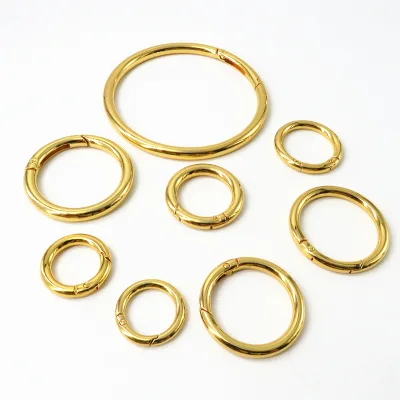 Hot Selling Carabiner a Variety of Size Gold Metal Square Coil Carabiner of Key and Bag