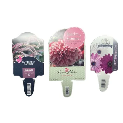 Creative Designed Plastic Pot Plant Tag Rose Flower Card Label