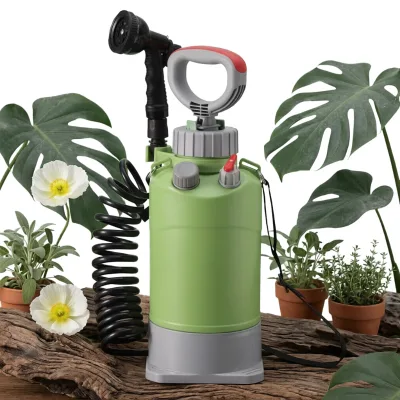 Multi Functional Camping Shower, Manual Garden, Outdoor High-pressure Sprayer, Fruit Beach Flushing, 10 Function Water Gun