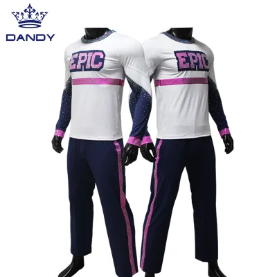 Top Sales Men Cheerleading Uniform Custom High Quality Sublimation Print Cheer Uniforms
