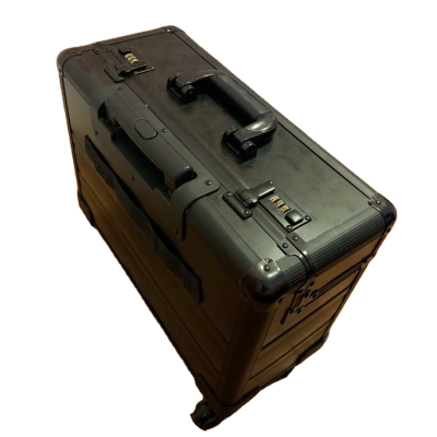 Hard Bag Aluminium Pilot Case Laptop Briefcase Trolley Case