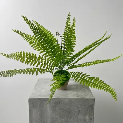 Simulated Green Plant Engineering Greenery Landscape Wall Indoor Decoration Leaves Green Plant Persian Fern Simulated Plant Wall