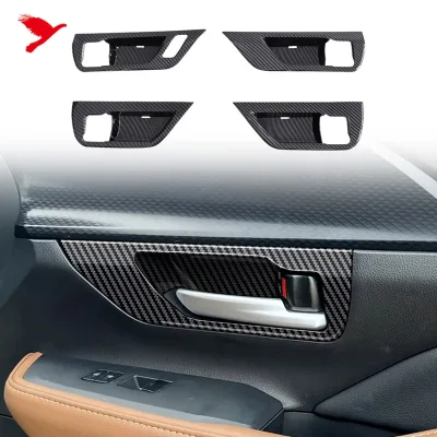 For Toyota Grand Higlander 2024-2026 Car Accessories Interior Door Handle Bowl Cup Cover Trim ABS 4PCS
