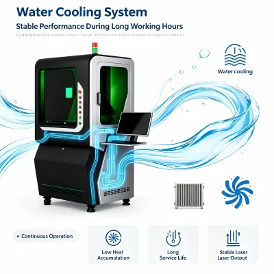 Zixu 220/110V Mental Engraving Machine Water Cooling UV Laser Marker for PET Bottle HDPE Plastic Electronic Components