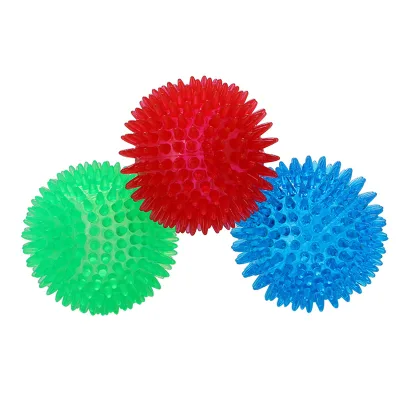 Most Popular Bite Resistant Durable Squeak Colorful Rubber Dog Ball Wholesale Hot Selling Dog Chew Toy TPR Dog Toys