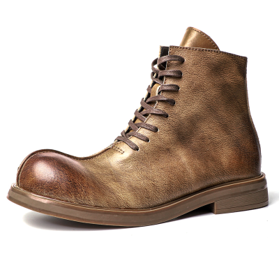 For Men Cow Leather Upper Shoes Mid Cut Boots MartinBoots