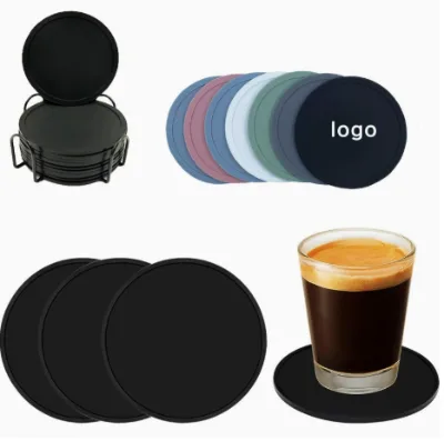 Hot Selling Custom Logo Silicone Cup Coaster Waterproof Household Drink Coaster