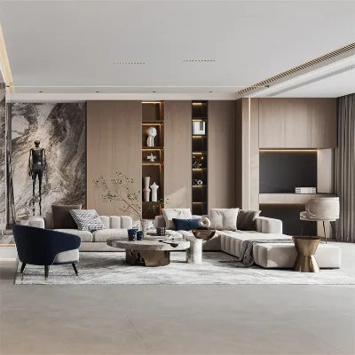 Turnkey Solution Furniture Elevate Your Space with Stylish Modern Luxury Living Room Furniture Sectional Sets