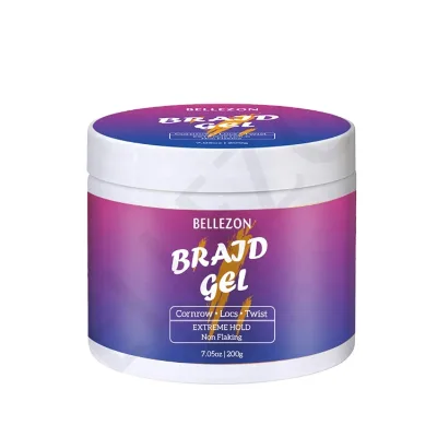 200g Private Label Twist Mold Tame Braids Extra Hold No Residue Loc Cornrow Braid Gel