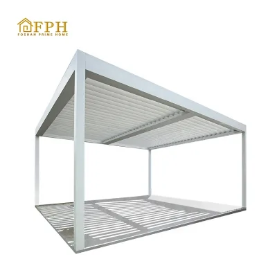 High Snow Load Motorized Garden Outdoor Pergola Electrical Pergola With LED Lighting