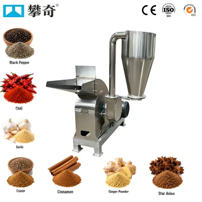 Factory Price Electric Automatic Rice Grinding Machine Spice Grinder Maize Stainless Steel Mill Chili Powder Dry Food Grinder