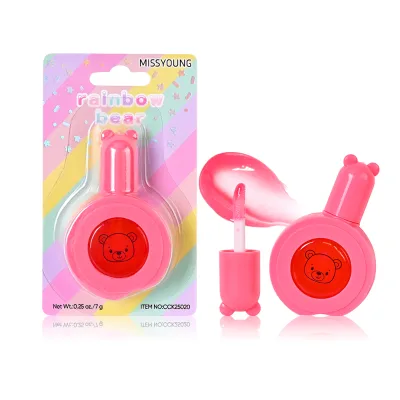 Kids Natural Ingredient Lip Gloss Stick Form Moisturizing Edible Safe Cute Shape Girls Toy Student Gift Best Seller