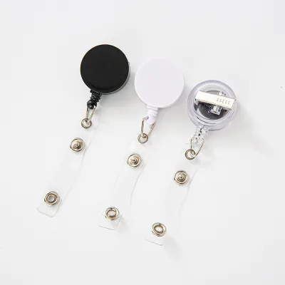 Factory Price Heavy Duty Badge Reel for Teachers Clip Keychain Retractable Nursing Badge Reels