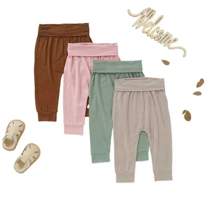 Summer Rayon Cotton Spandex Newborn Baby Diaper Pants, Leggings Baby Kids Children