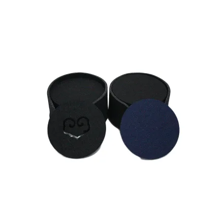 studio shot clear texture polyester felt coaster with floral print Custom