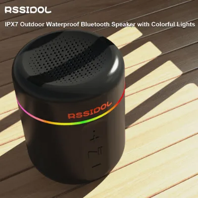 Manufacturer IPX7 Outdoor Waterproof Bluetooth Speakers with Colorful Lights