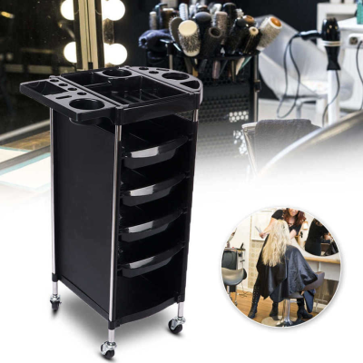 Professional Hair Salon Hairdressing Space Saving Beauty Spa Hairstylist Salon Trolley Salon Rolling Trolley Cart