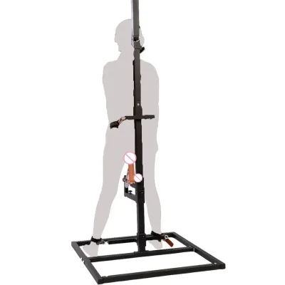 Sex Handcuff Equipment Standing Cross Punishment Adjustable Bind Bracket Slave Restraint Sex Gear Kit SM Bondage Furniture