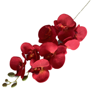 New Artificial Butterfly Orchid With Leaves Artificial Orchid Flower for Home Wedding Decor