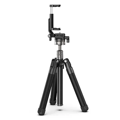 MT-63 Portable Mini Tripod Reverse-Foldable Retractable Phone Tripod for Outdoor Photography & Sports