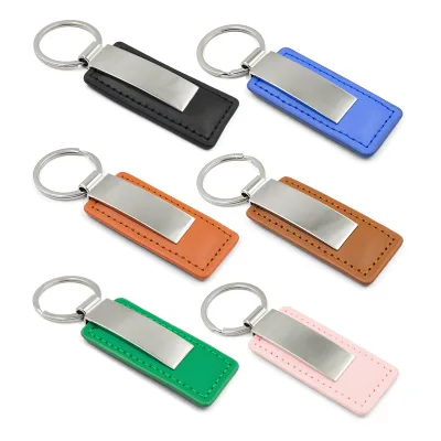 Cheap Leather Lanyard Name Tag Accessories Pu Luxury Keyring Gift Personalized Gold Printed Holder Keychain