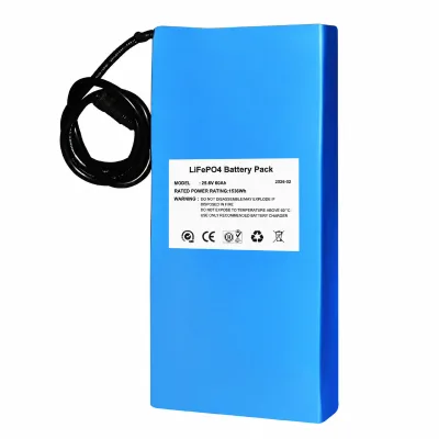Solar Battery LiFePO4 25.6V 60Ah Battery Pack Custom OEM Lithium Iron Phosphate For Solar Street Light Outdoor Wholesale