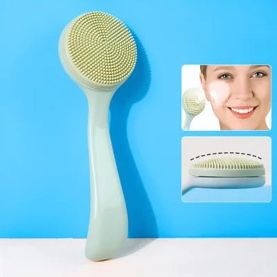 Silicone Facial Cleansing Factory Professional Smalpendants Logo Makeup Standing Waterproof Silicone Face Brush
