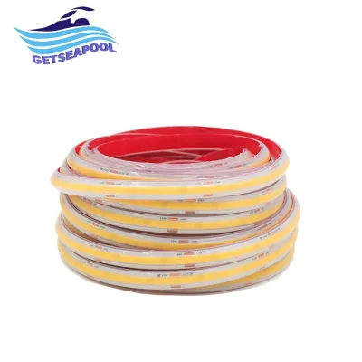 High Thermostability Sauna Room Waterproof IP67 Light Silicon Extrusion 12V 24V CRI90 Dotless COB LED Strip Lighting