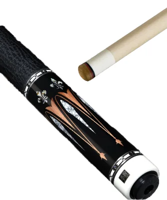 Two Piece Snooker Billiard Cue Stainless Steel Joint Maple Wood Forearm 147cm Length for Ultimate Playing Experience