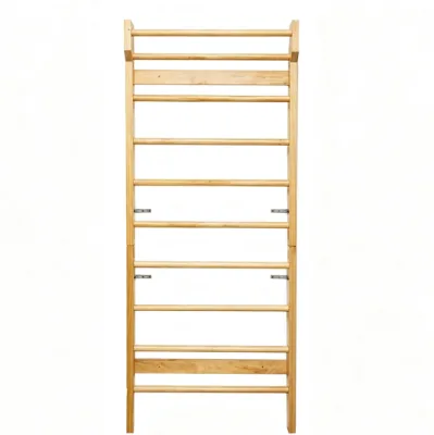 Indoor Wooden Swedish Ladder Home Gym Wall Stall Bar for Kids & Adult Leg Stretching Pull up & Climbing Exercise Equipment
