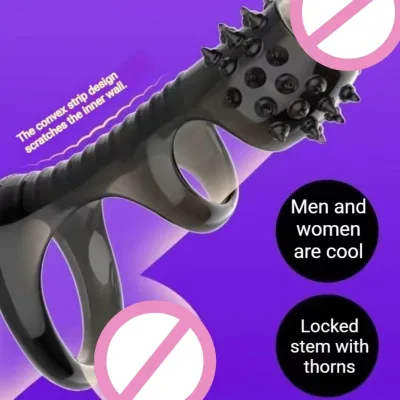 Anti-drop Reversal Vibrating 100% Waterproof Sperm Locking Ring 100g for Male Use Adult Product