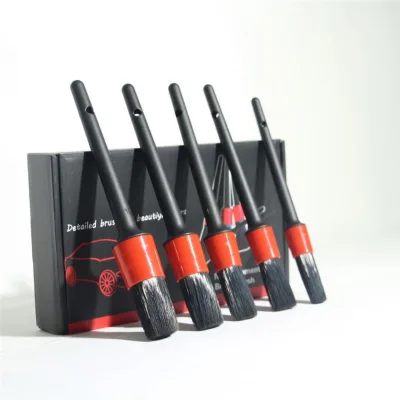 5pcs Ultra Soft Nylon Material Car Washer Brush Set Flexible Wheel Brushes for Detailing Convenient Cleaning Tool