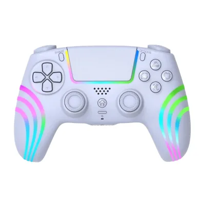 3D Hall Rocker Joystick RGB Gamepad for PS4 / PC Wireless Game Console Controller