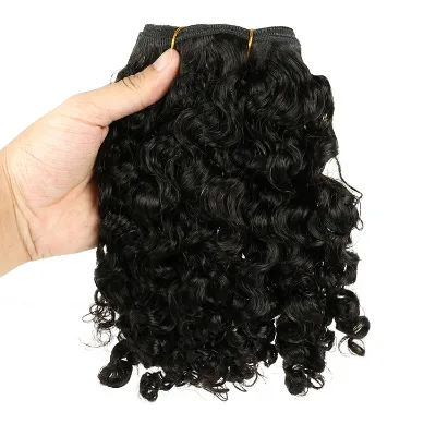 High Grade Brazilian Remy Human Hair Weaving Double Drawn Bundles Silky Luminous Breathable Weft Fit