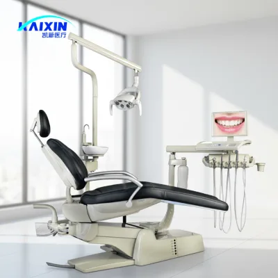 Premium Electric Dental Chair with Ergonomic Zero-Position Reclining Silent Motor, Memory Foam Seating Reduces Doctor Fatigue