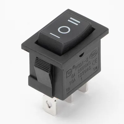 High Quality 3PIN on off Rocker Switch for Automotive 6A 250VAC 3 Way with Solder Terminal