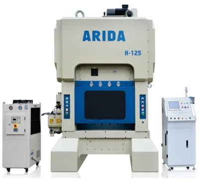 High-Speed H-Frame Power Press Machine 125T Capacity with Essential Motor Component