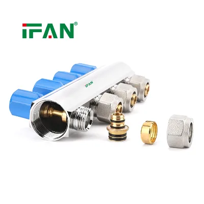 IFAN Durable Leak-Proof Design Forged Brass Multi-Port Manifold Compression Adapter