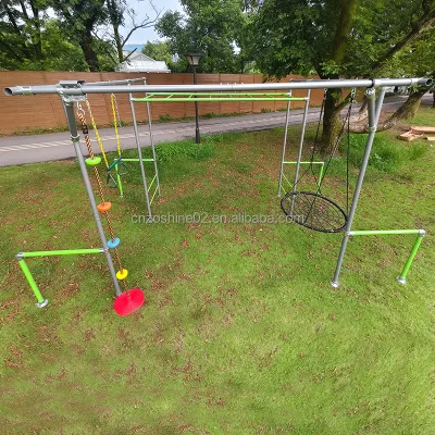 Zoshine the Monkey bar Features a Long Design for Climbing with Swing Rings and Slides That Can Be Easily Swapped